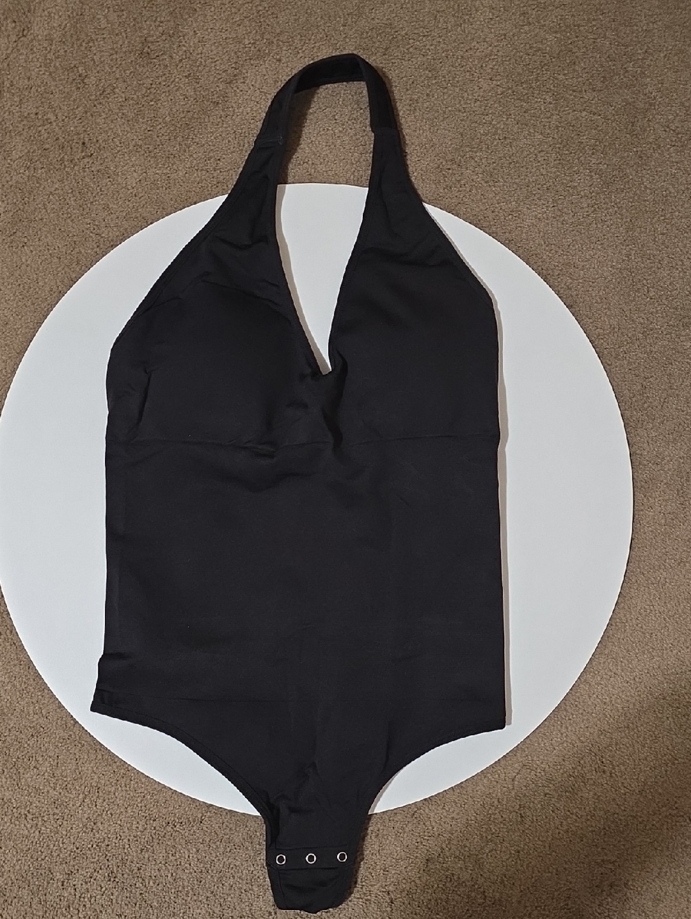 Black Halter Bodysuit